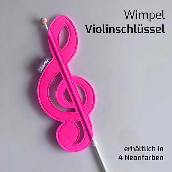 Wimpel Violinschlüssel